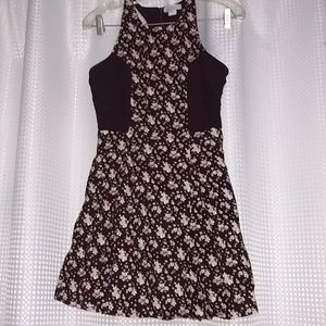 Size small Element black and floral corduroy dress